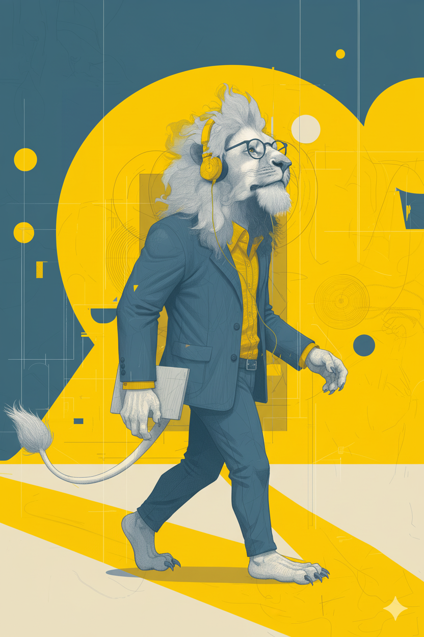 Mascotte Campus Connecté en train de lire